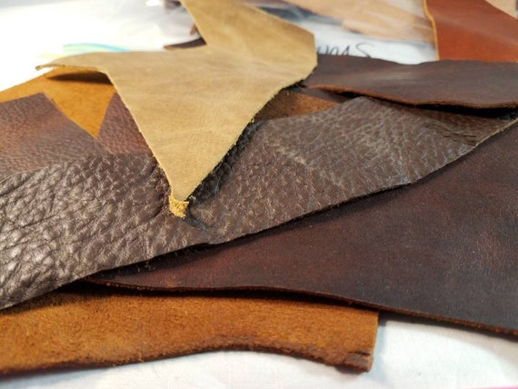 Sale 1 Lb Small Brown Scrap Leather Pieces for Jewelry,leather
