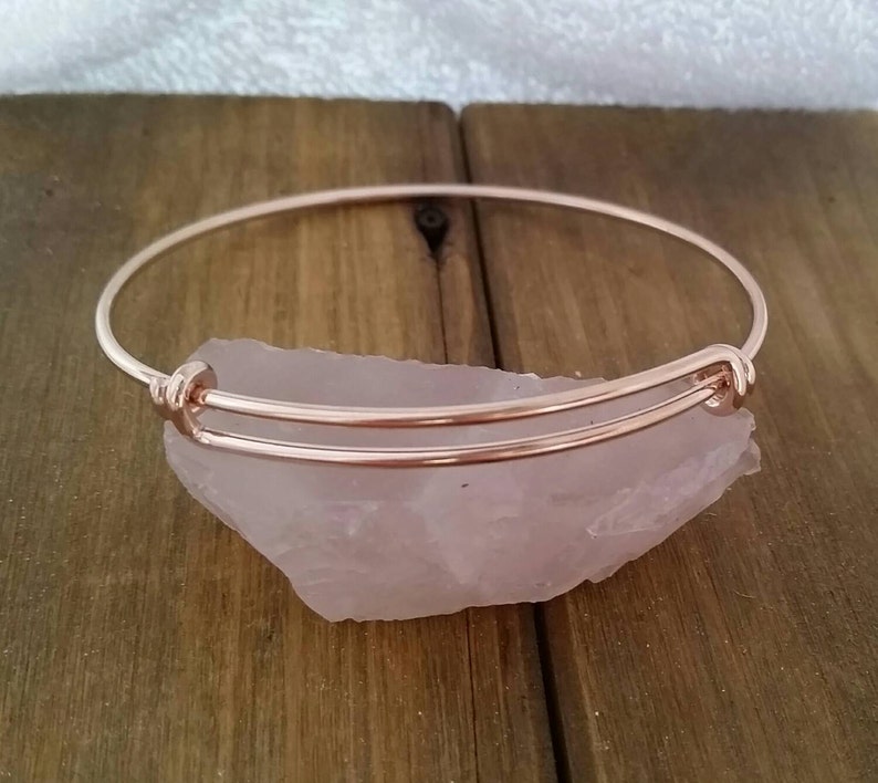 Rose Gold Bangle Rose Gold Plating Over Brass Bangle Etsy