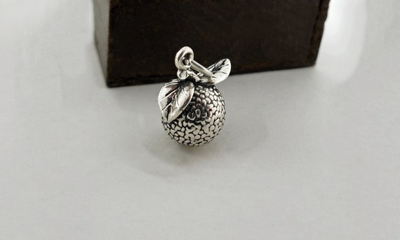 Orange Fruit Charm Sterling Silver Orange Fruit Charm Sterling Silver