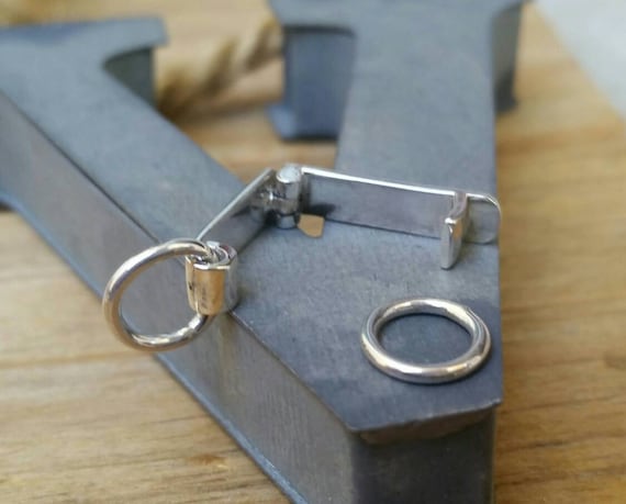 Snap Clasp, Sterling Silver Snap Clasp for Leather, Leather Findings, Leather Hardware, Sterling Silver Clasps,Silver Components for Leather
