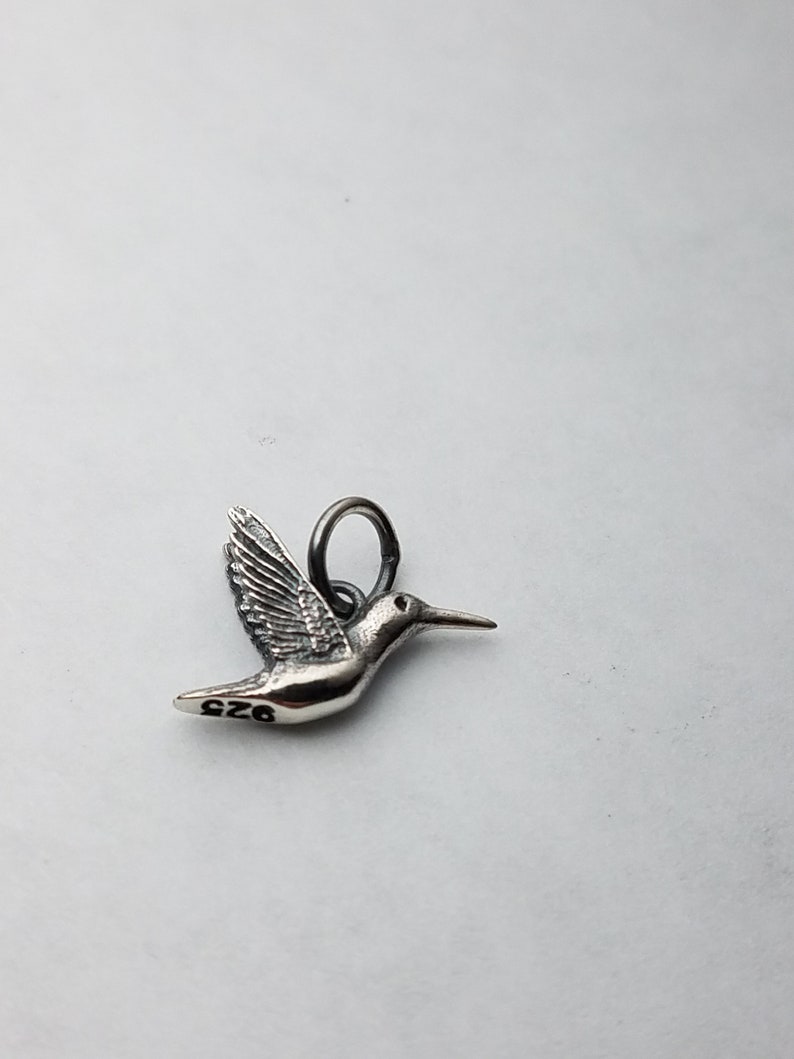 Rembrandt Charms Humming Bird Charm with Lobster Clasp, 14k White Gold並行輸入品