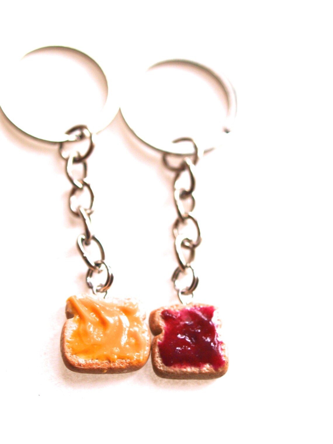 Peanut Butter Jelly Keychain Set Best Friend's BFF Etsy