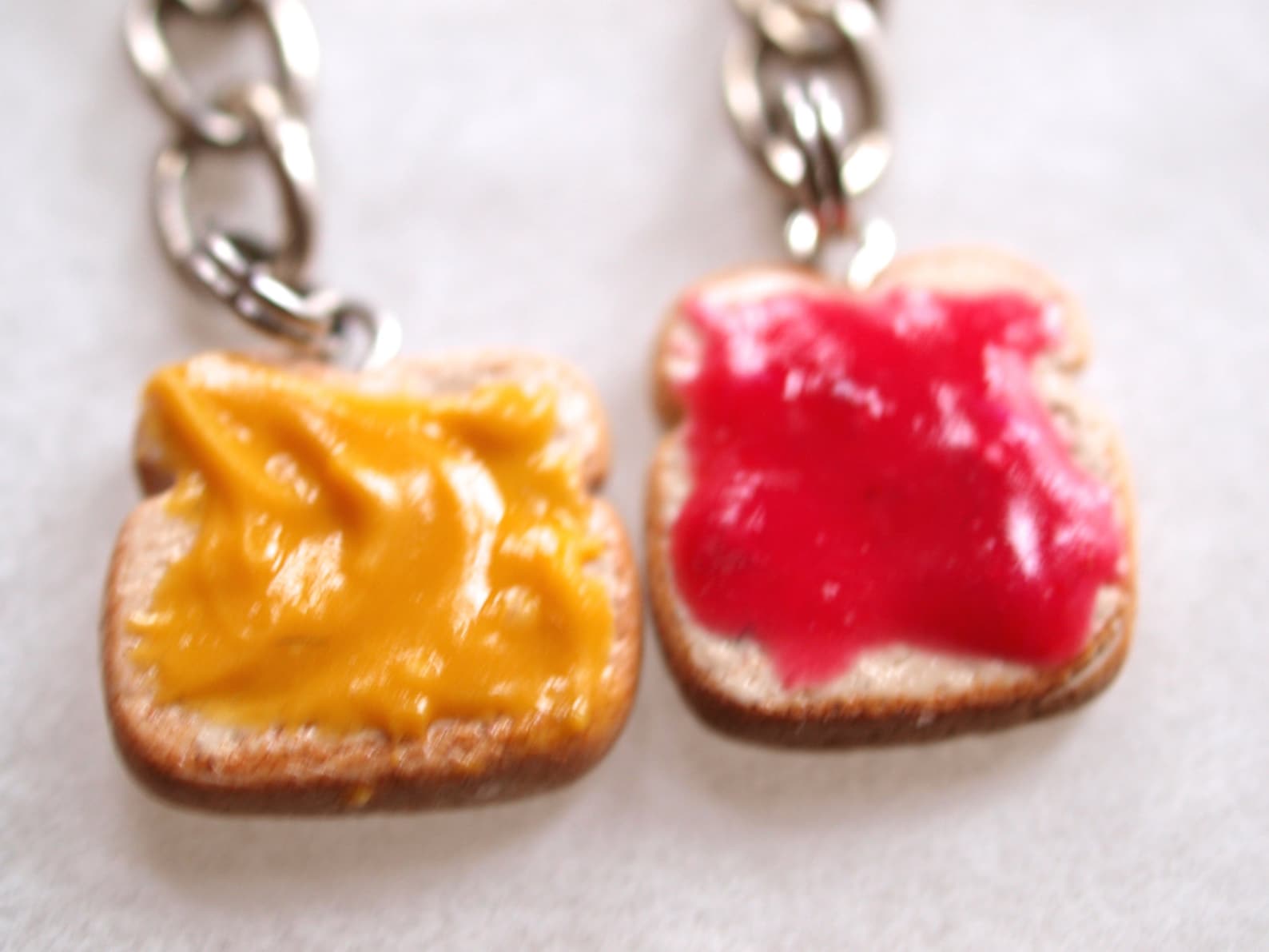 Peanut Butter Jelly Keychain Set Best Friend's BFF Etsy