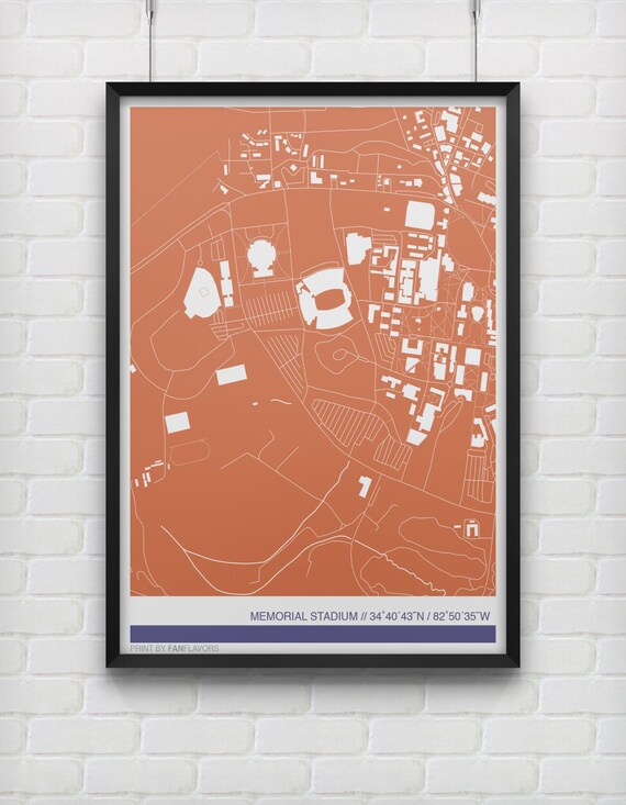Clemson Tigers Stadium Map