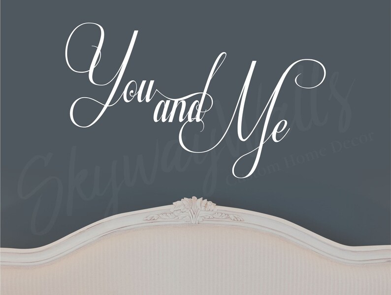 You and Me Vinyl Wall Decal
