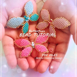 DIY Farfalla Tutorial Fotografico,Tutorial passo passo in lingua italiana e inglese,Schema Brick stitch,Schema di Perline, File PDF