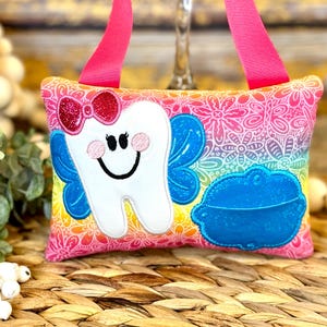 Personalized Tooth Fairy Pillow, Embroidered Pillow, Birthday Gift, Pillow for Kids, Ready to ship