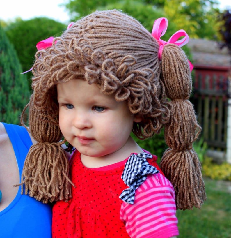 Crochet Cabbage Patch Wig/Hat. Halloween hat. Blonde Cabbage | Etsy