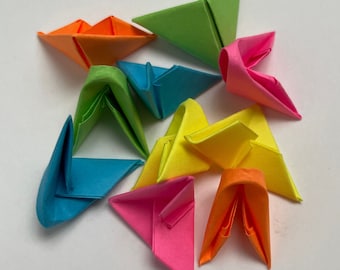 3D Origami Triangle Pieces 1/32 Neon Colors Made To Order