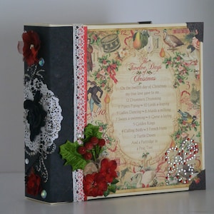 8"x8" Les Douze Jours de Noël Mini- Album Tutoriel PDF