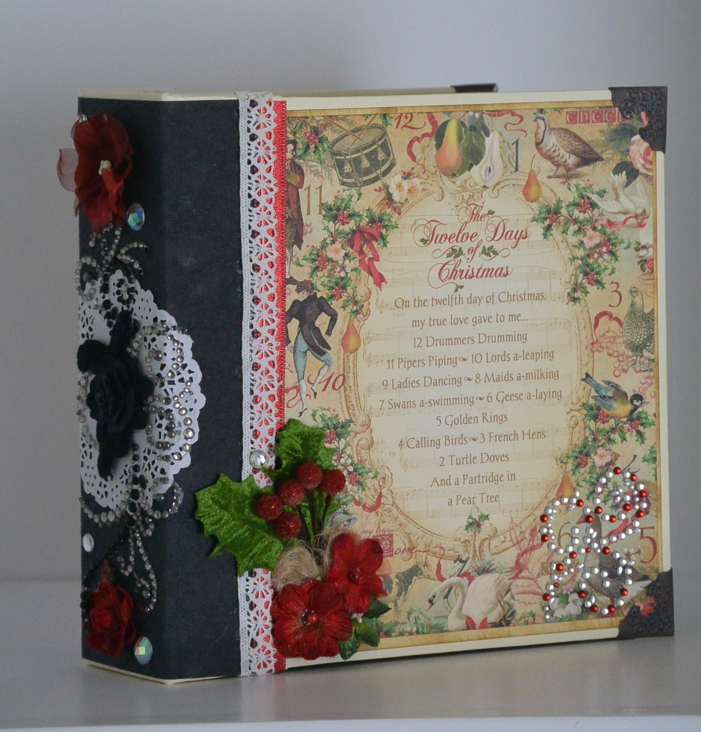 8x8 The Twelve Days Of Christmas Mini Album Pdf Etsy