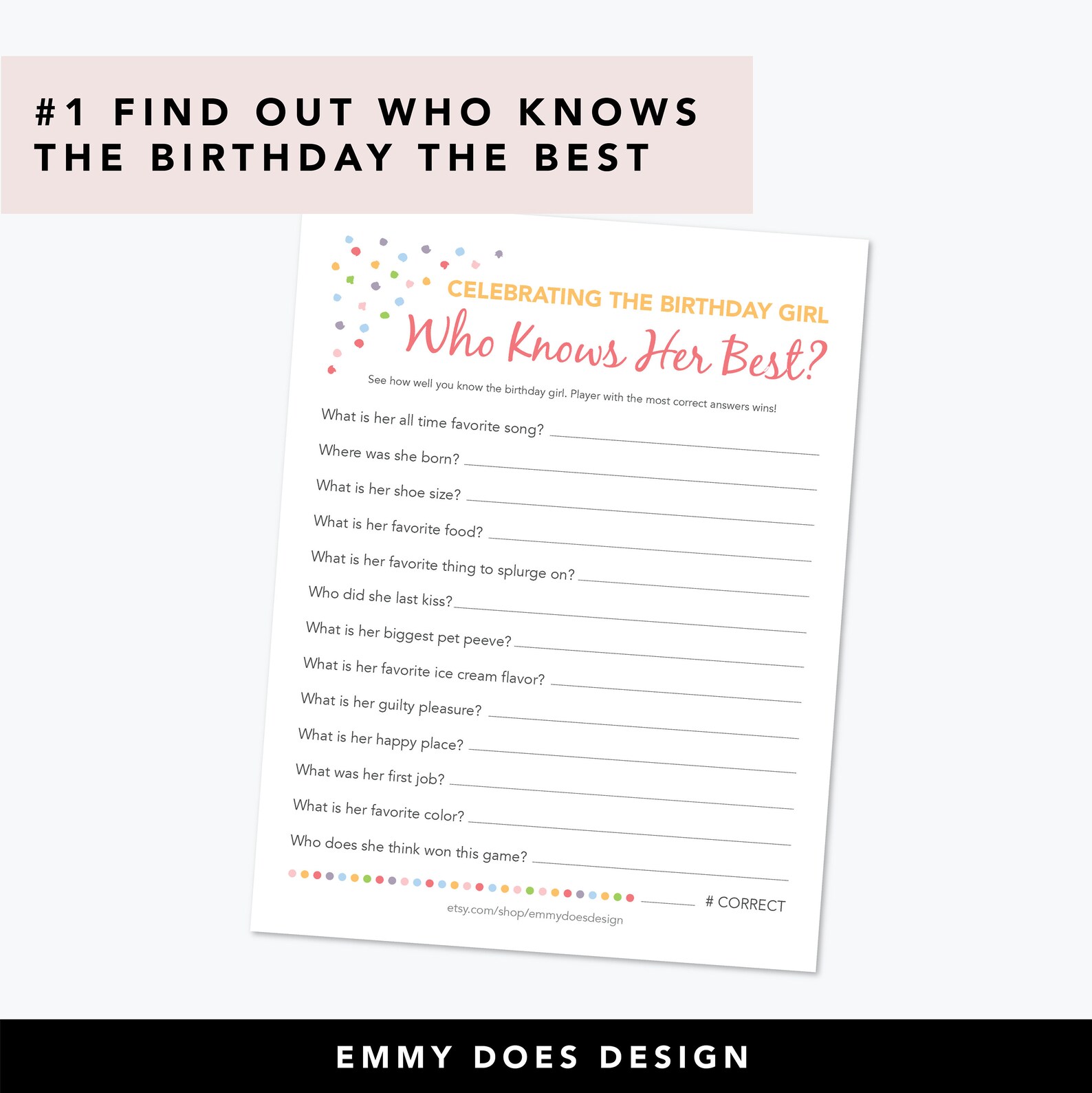 Adult Birthday Game Bundles, Virtual Birthday Games, Who Knows the