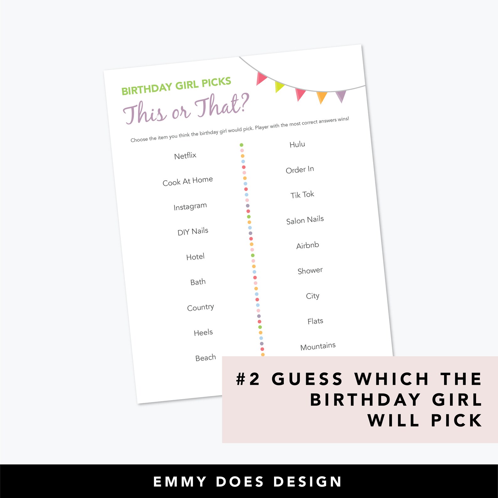 Adult Birthday Game Bundles, Virtual Birthday Games, Who Knows the