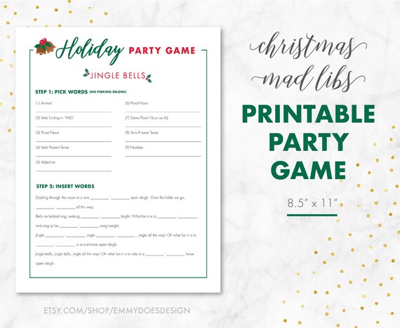 adult Christmas printable game adult Christmas printable game