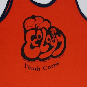 Washington State Ecology, Tank Top Single Stitch, XS/S Tee Shirt, WA Youth Corps Pacific Northwest 70s 80s