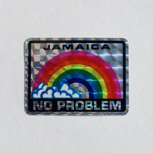 Jamaica No Problem, Prism Sticker, Rainbow Decal, Caribbean Islands ...