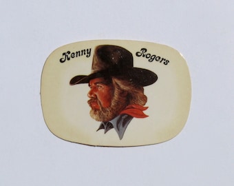 Kenny Rogers Decal, Country Music Sticker, Nashville TN Souvenir, Singer The Gambler 60s 70s western