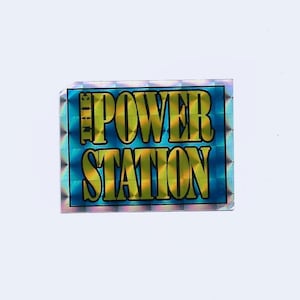 Power Station Prism Sticker, 80s Band Vending Decal, Robert Palmer Chic Duran rock roll pop music