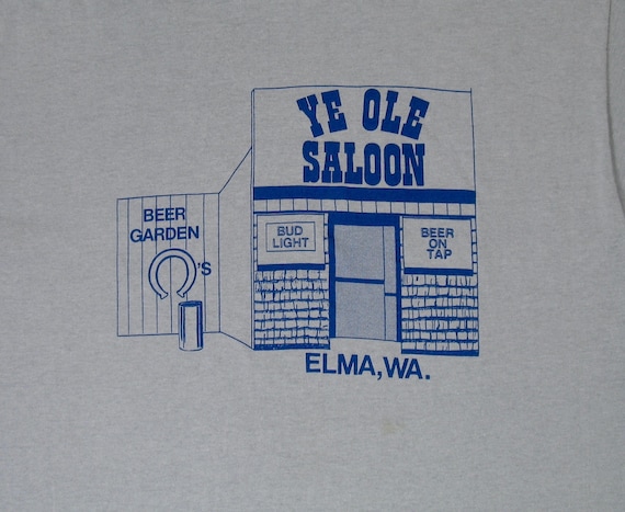 Vintage T Shirt Grau Ye Ole Saloon M Weiche Dunne T Shirt Etsy