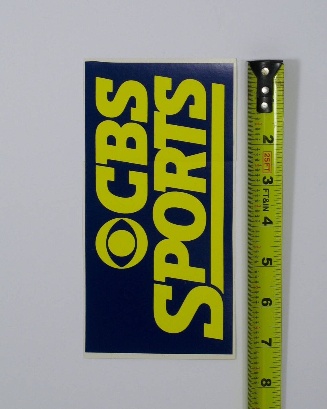 Vintage CBS Sports Bumper Sticker logo anuncio de Etsy