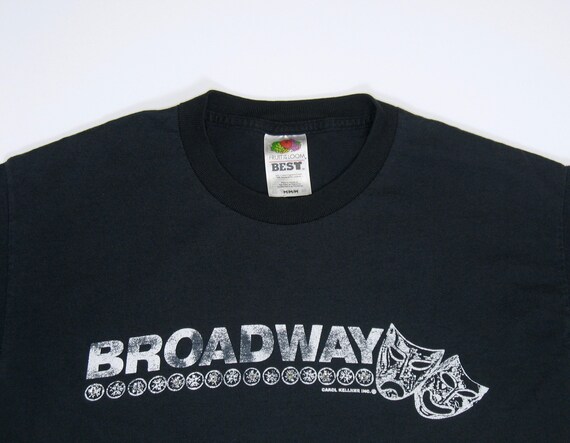 Broadway Theater T Shirt, S/M Black Tee, New York… - image 4
