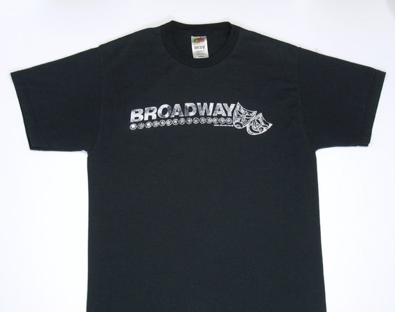 Broadway Theater T Shirt, S/M Black Tee, New York… - image 2