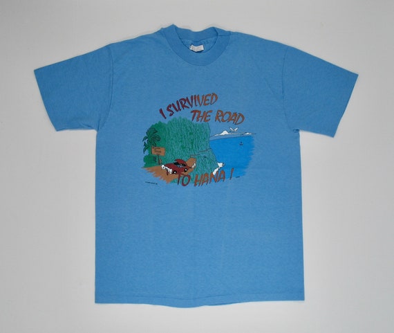 Road to Hana T Shirt, Medium Single Stitch, Maui … - image 2