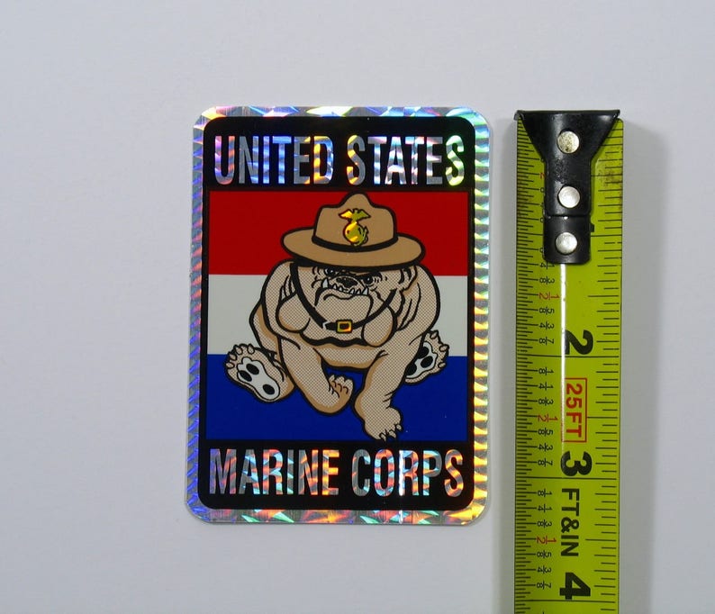 USMC Holographic Rectangle Decal
