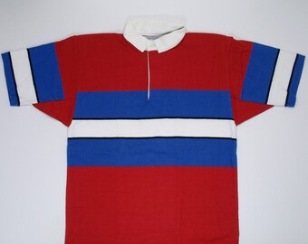 Lands' End Authentic Rugby XL ラガーシャツ NWT Lands' End Men's Rugby Shirt Heavy Duty Long Sleeve Polo