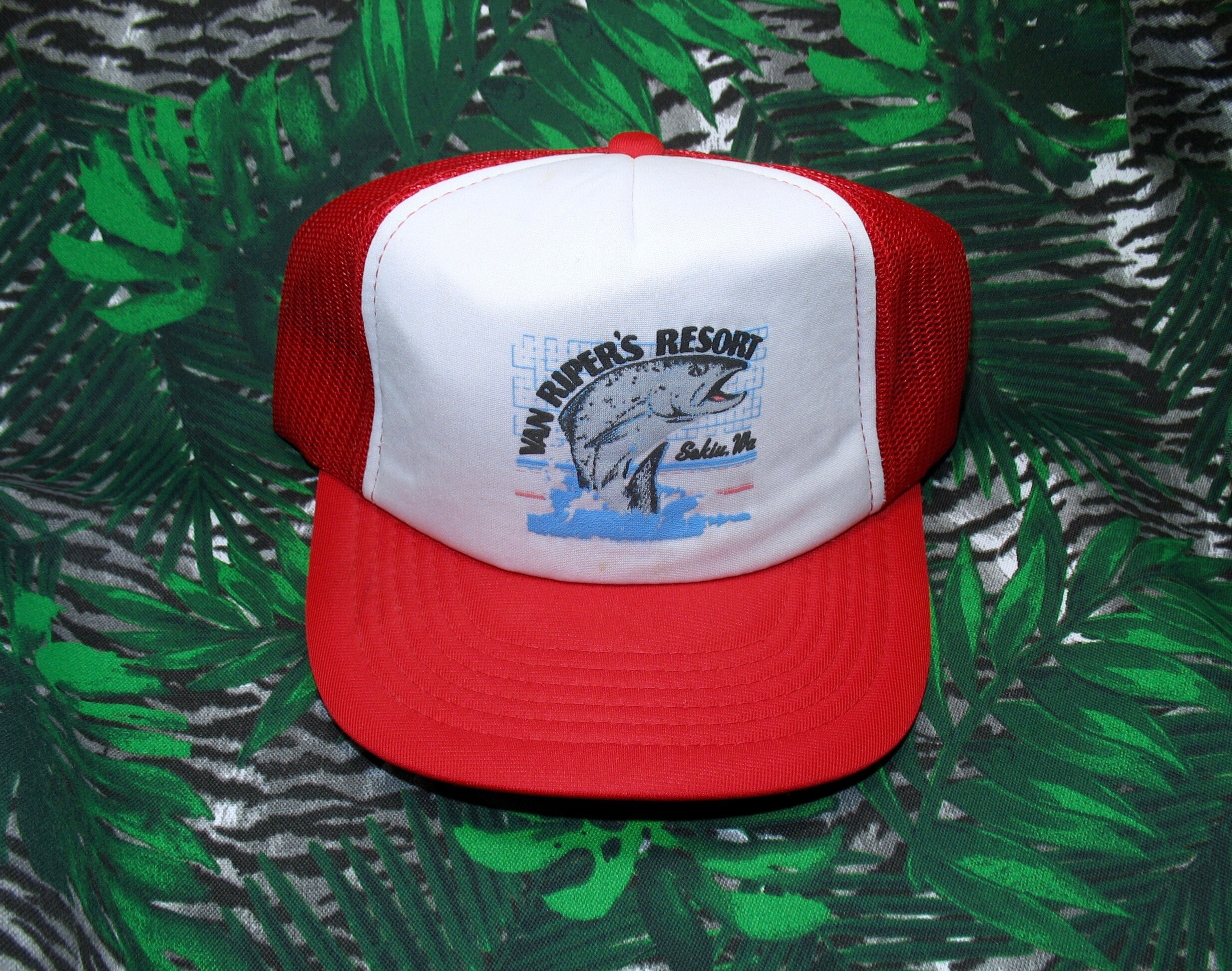 Vintage Washington Trucker Hat Fishing 
