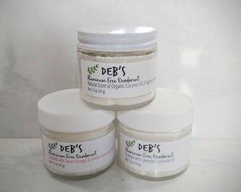 All Natural, Aluminum Free Deodorant Paste