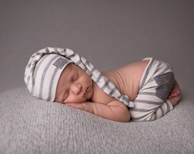 Newborn Boy Pants and Hat Set the luke Cream and Etsy