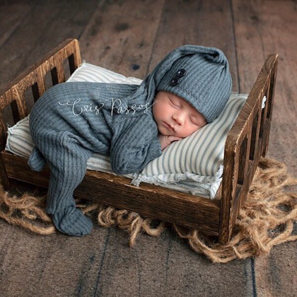 Neugeborenen Jungen Strampler- "Charlie" Neugeborenen Jungen Foto Outfit, Newborn Foto Requisite, Neugeborenen Schlafanzug, Weihnachten