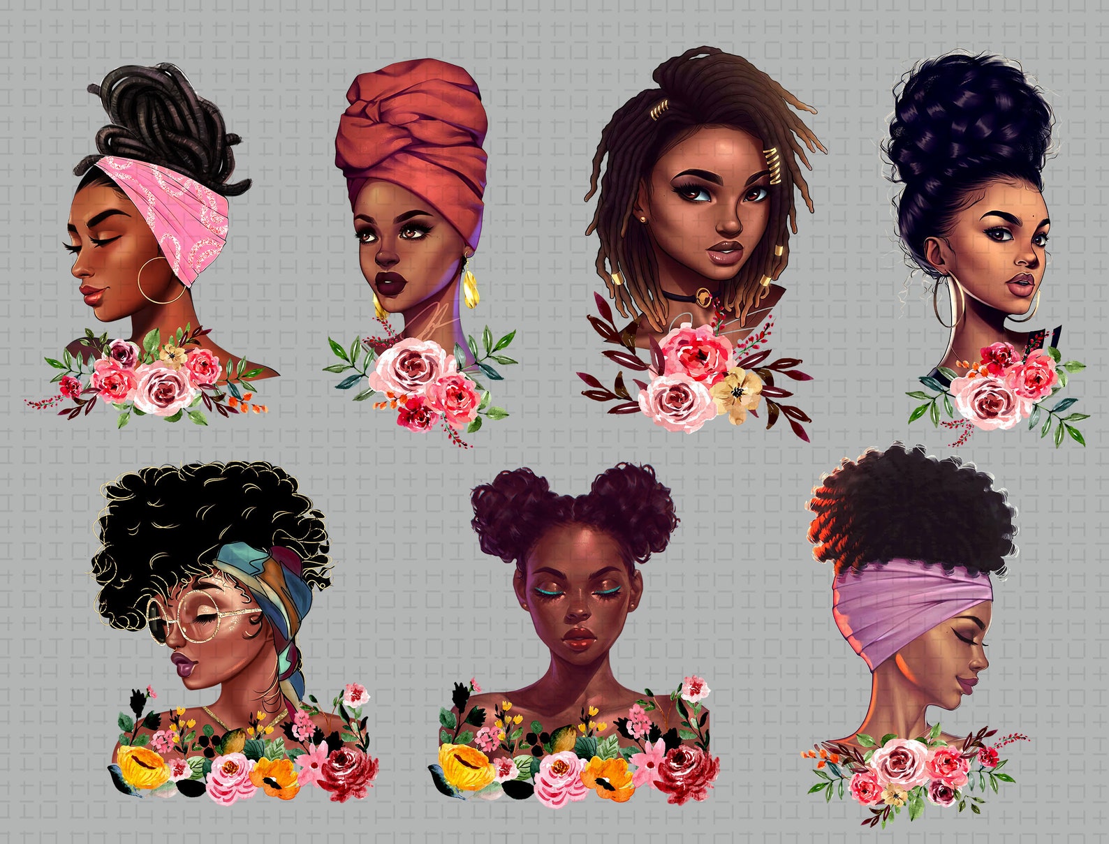 Melanin Afro Girls Png Schöne Schwarze Königin Png Black | Etsy