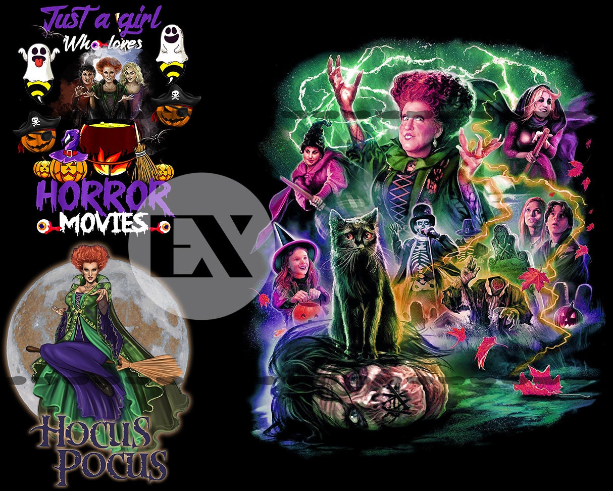 Hocus Pocus Halloween PNG - Sanderson Sisters Hocus Pocus Characters sublimation design fall PNG clipart File Digital Download