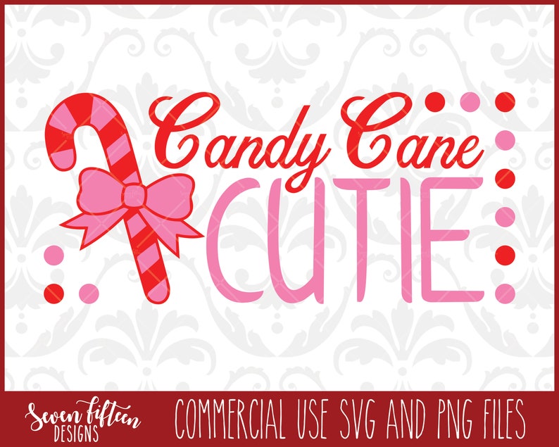 Download Candy Cane Cutie Christmas SVG Cut File & PNG Commercial ...