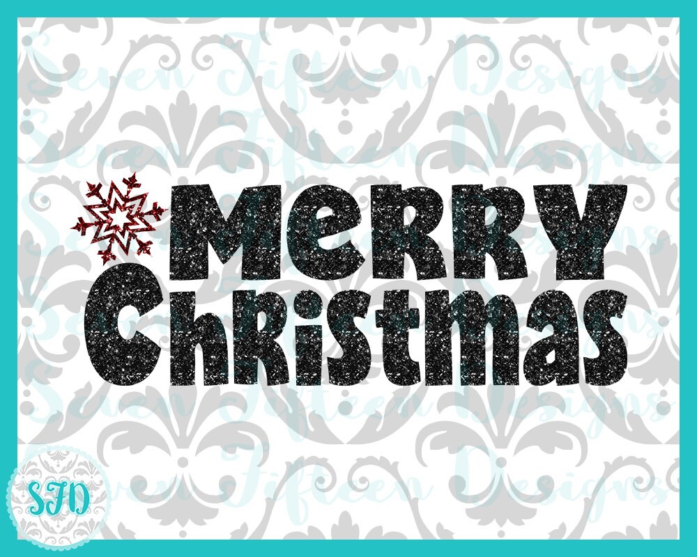 Merry Christmas Word Art Svg Png Design Etsy