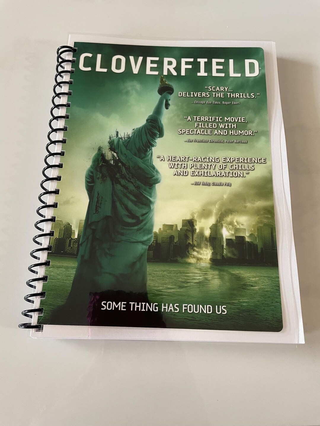 Cloverfield Movie DVD Upcycled Spiral Bound Notebook Notepad Journal ...