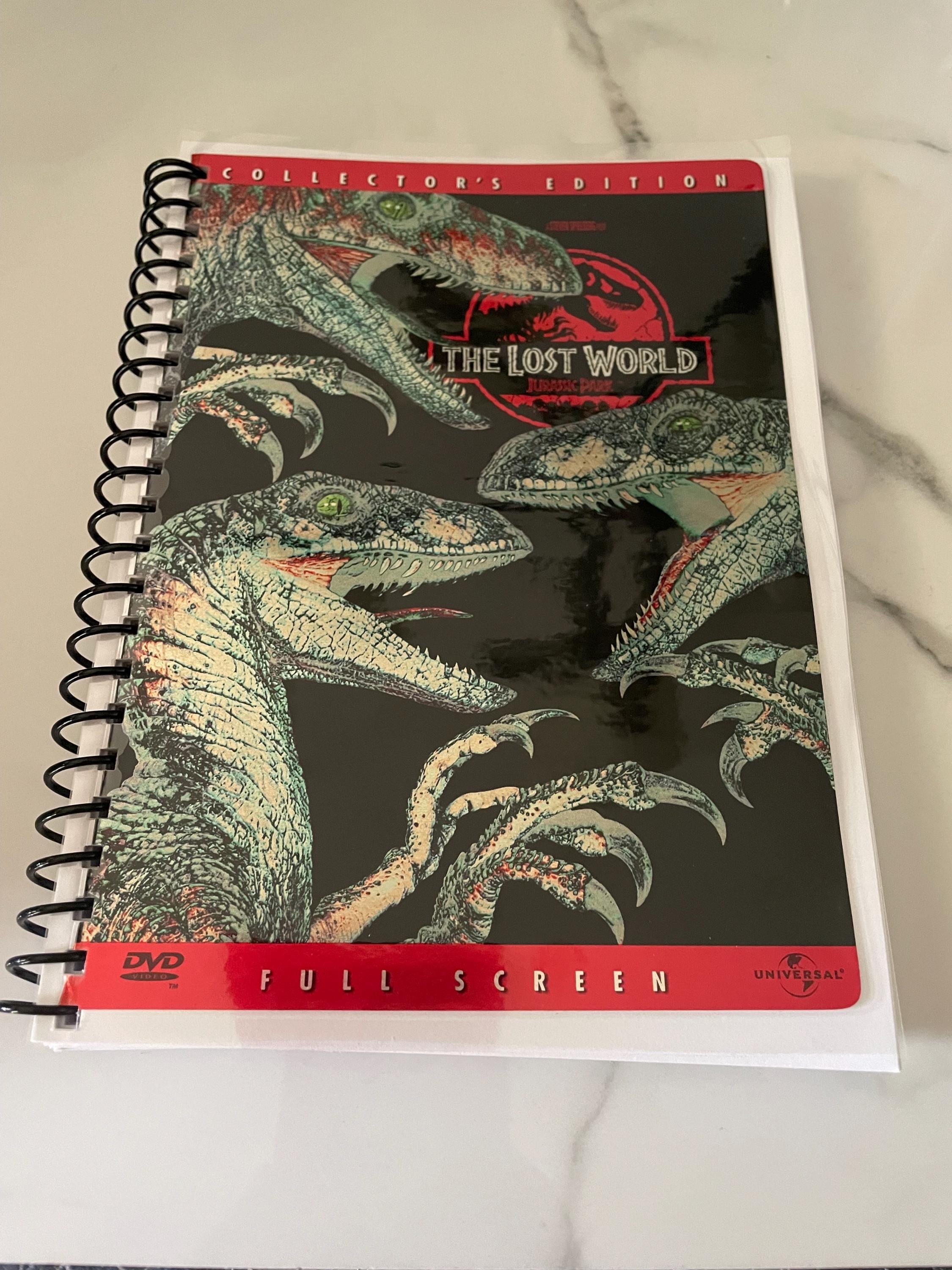 Jurassic Park the Lost World Movie DVD Video Upcycled Spiral Bound ...