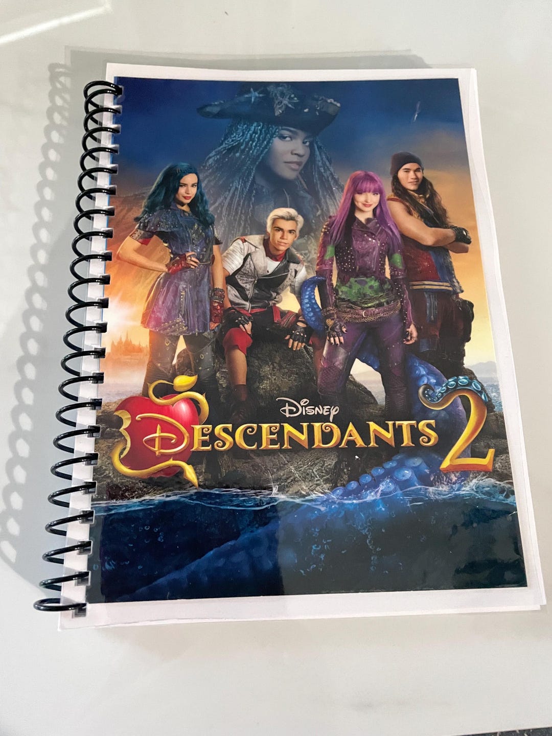 Disney Descendants 2 Movie DVD Upcycled Spiral Bound Notebook Journal ...