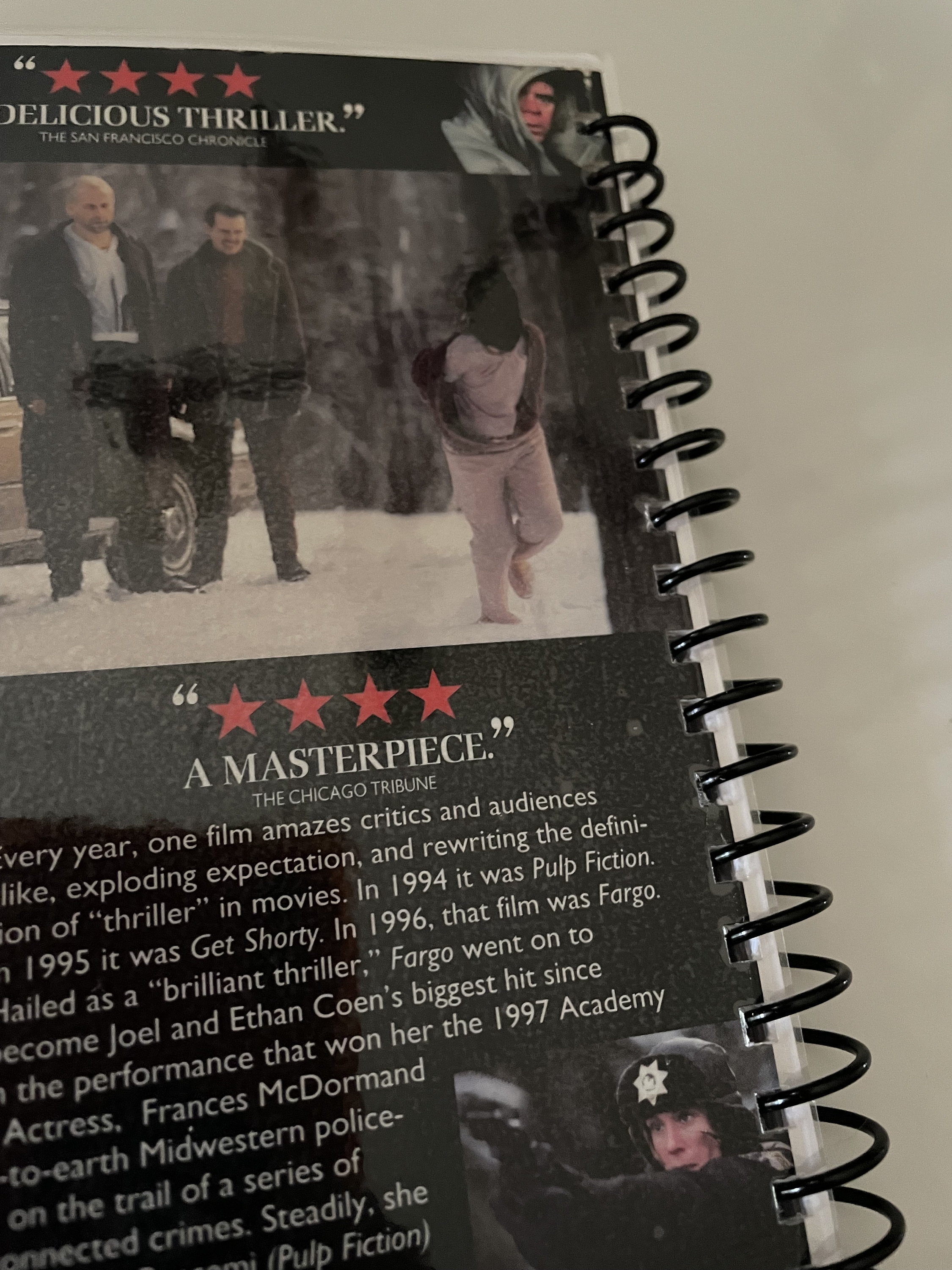Fargo Movie 90s VHS Video Upcycled Spiral Bound Notebook Notepad ...