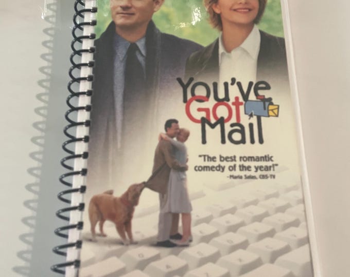 You’ve Got Mail Movie VHS Upcycled Spiral Bound Notebook Vintage 90s ...