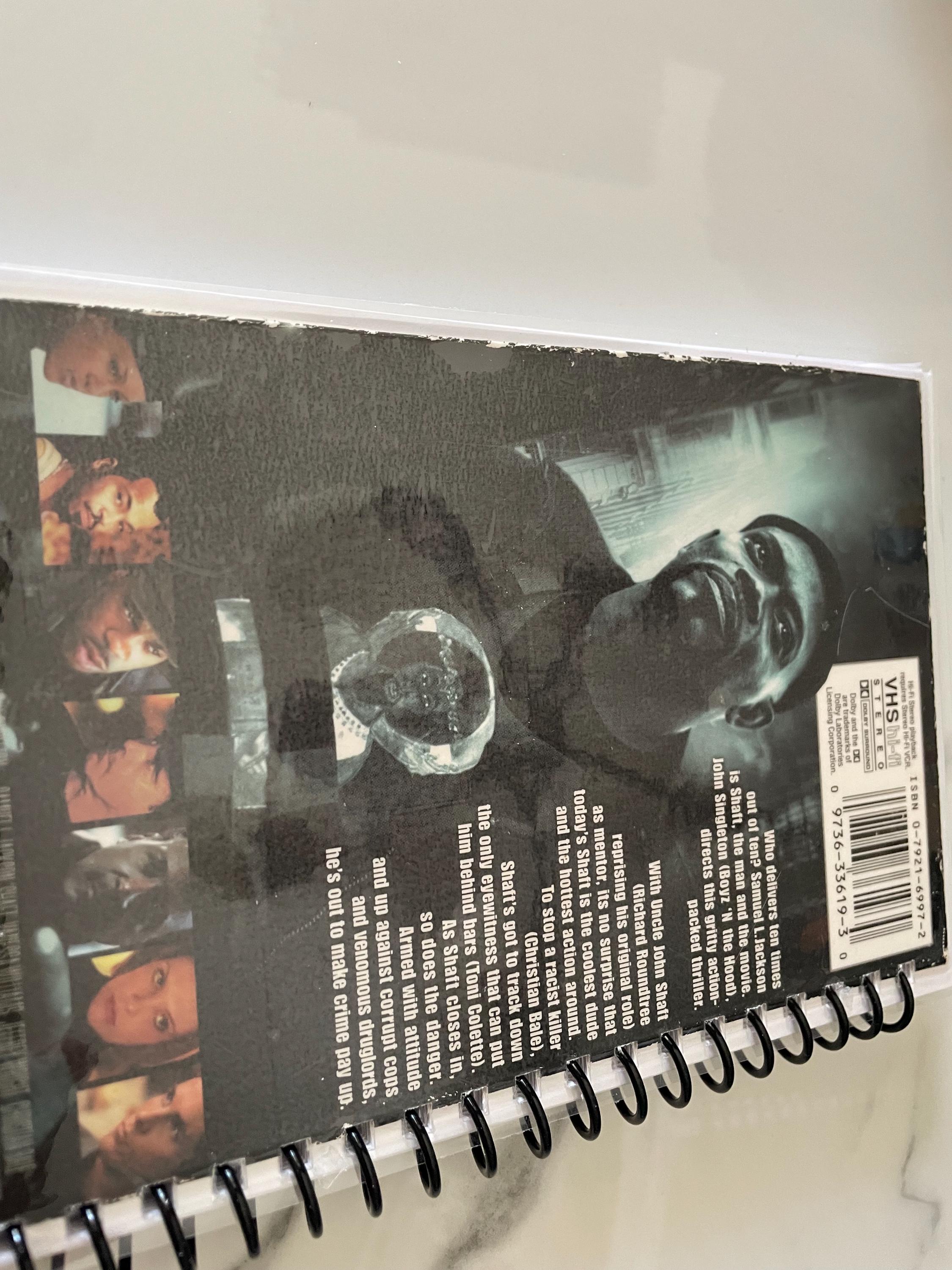 Shaft Movie VHS Upcycled Spiral Bound Notebook Notepad Journal Vintage ...