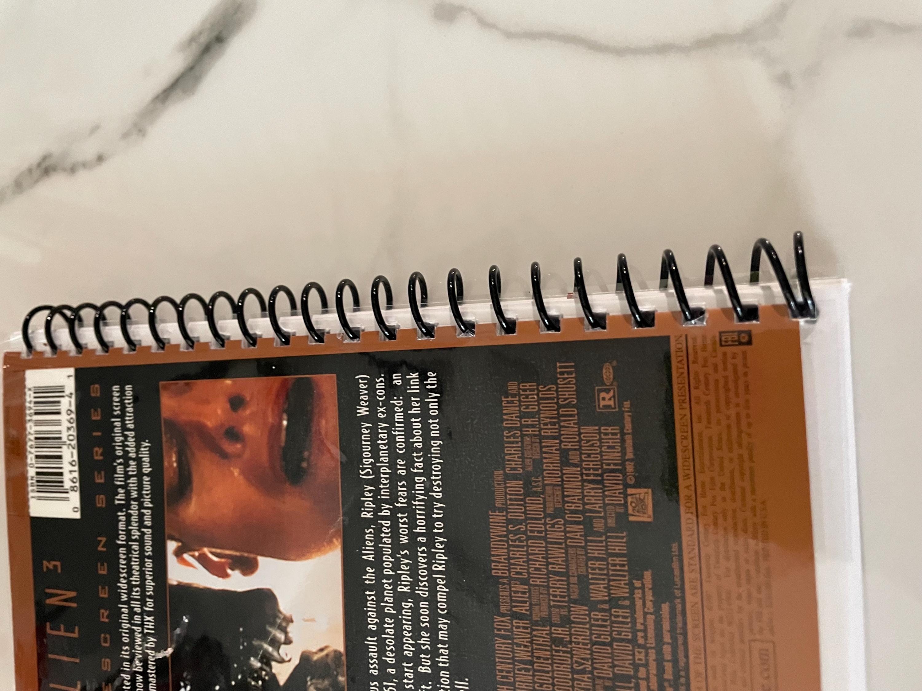90s Alien 3 Movie VHS Upcycled Spiral Bound Notebook Notepad Journal ...
