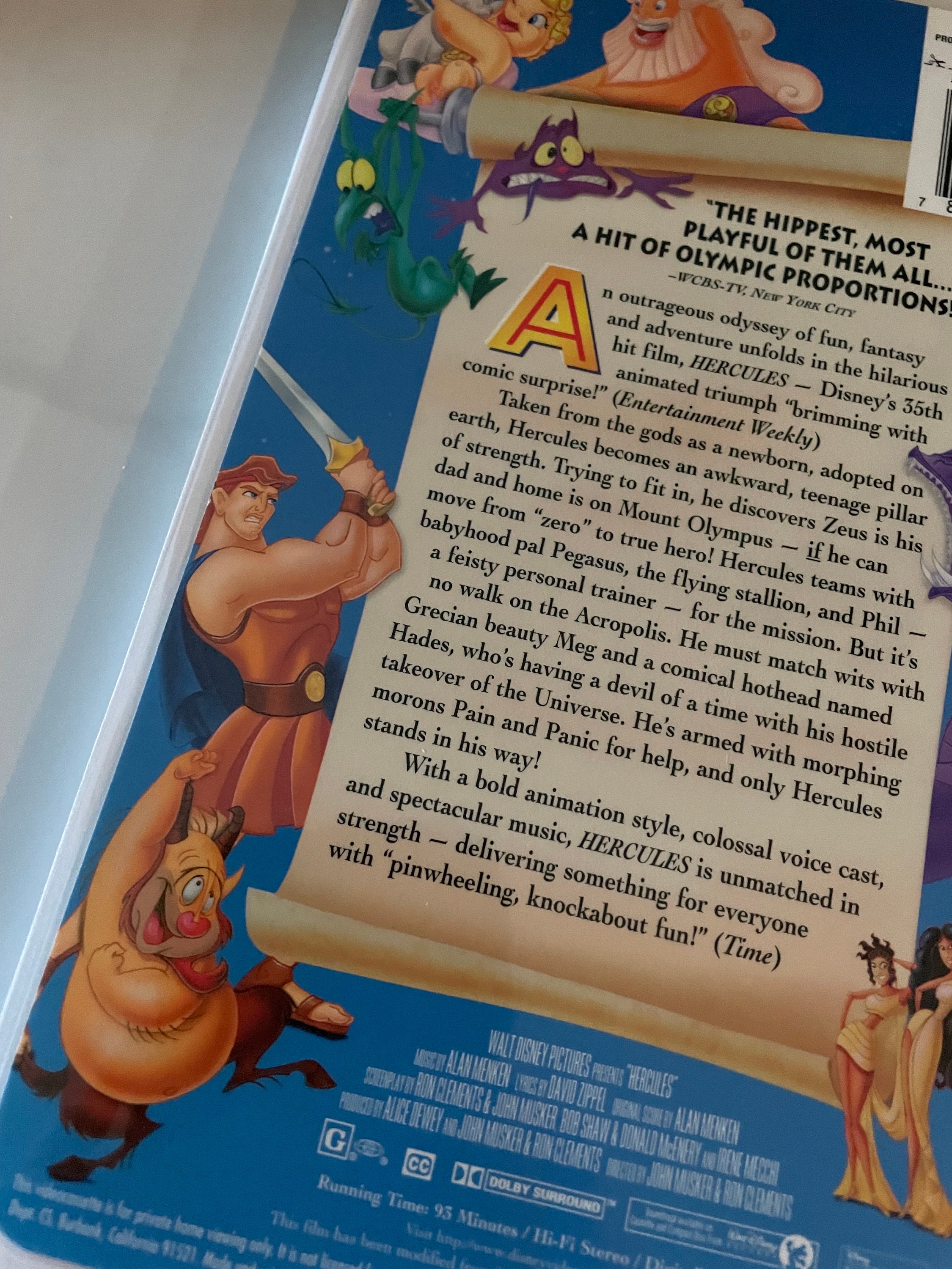 Disneys Hercules Animated 90s VHS Upcycled Spiral Bound Notebook ...