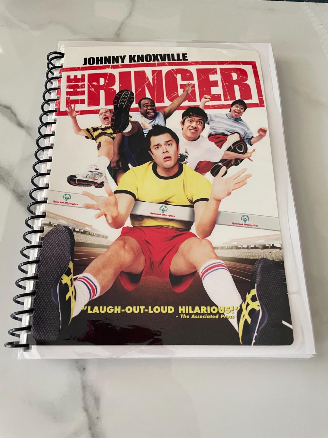 The Ringer Dvd The Ringer Movie DVD Upcycled Spiral Bound Notebook Notepad Journal ...