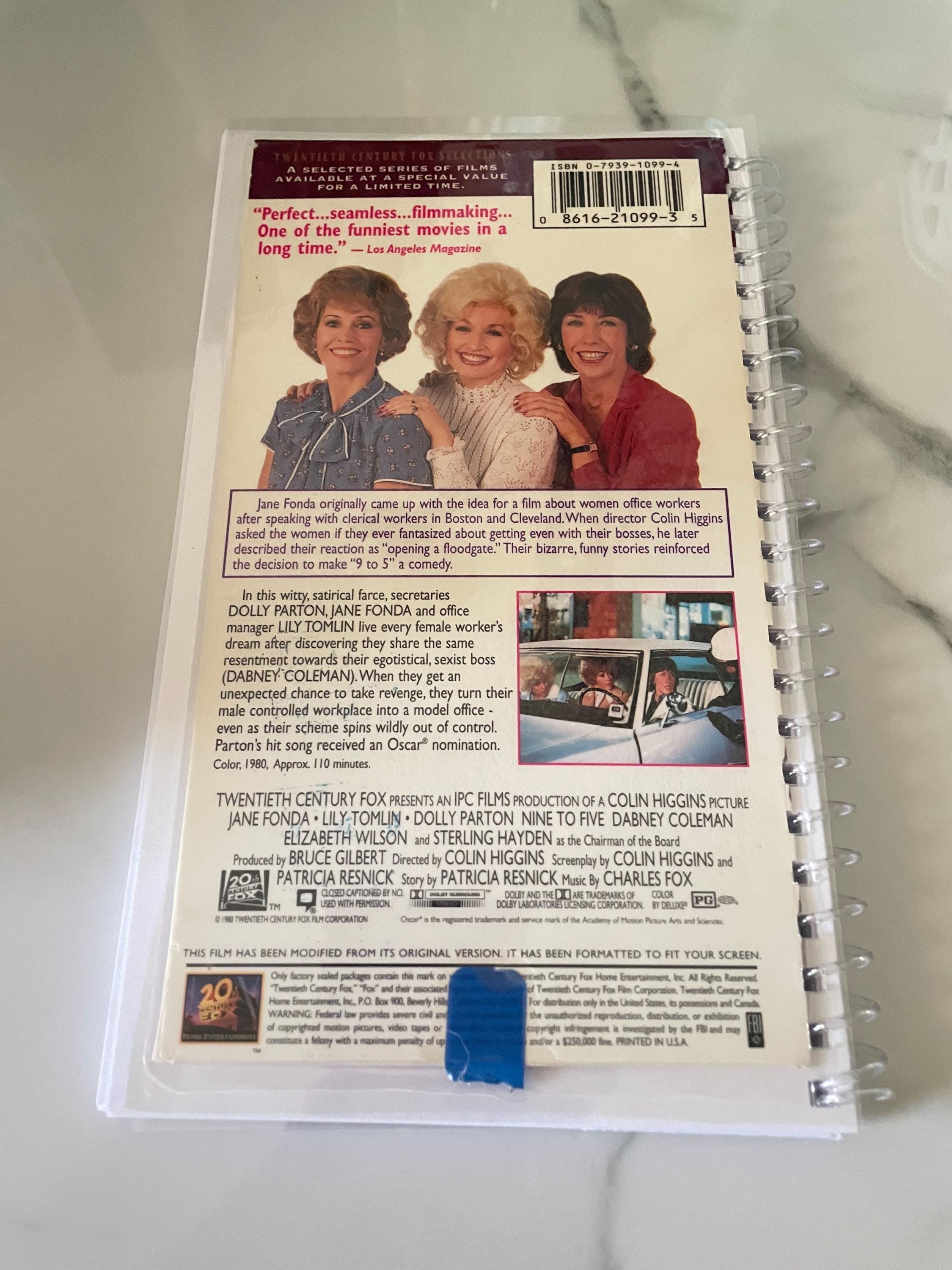 9 to 5 Movie VHS Video Upcycled Spiral Bound Notebook Notepad Journal ...