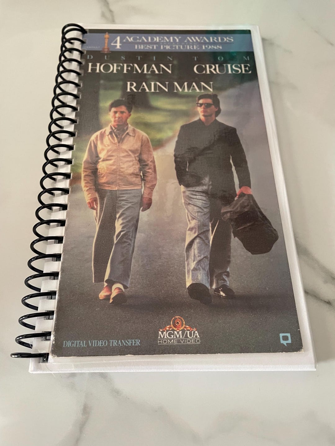 Rain Man Movie VHS Upcycled Spiral Bound Notebook Notepad Journal ...