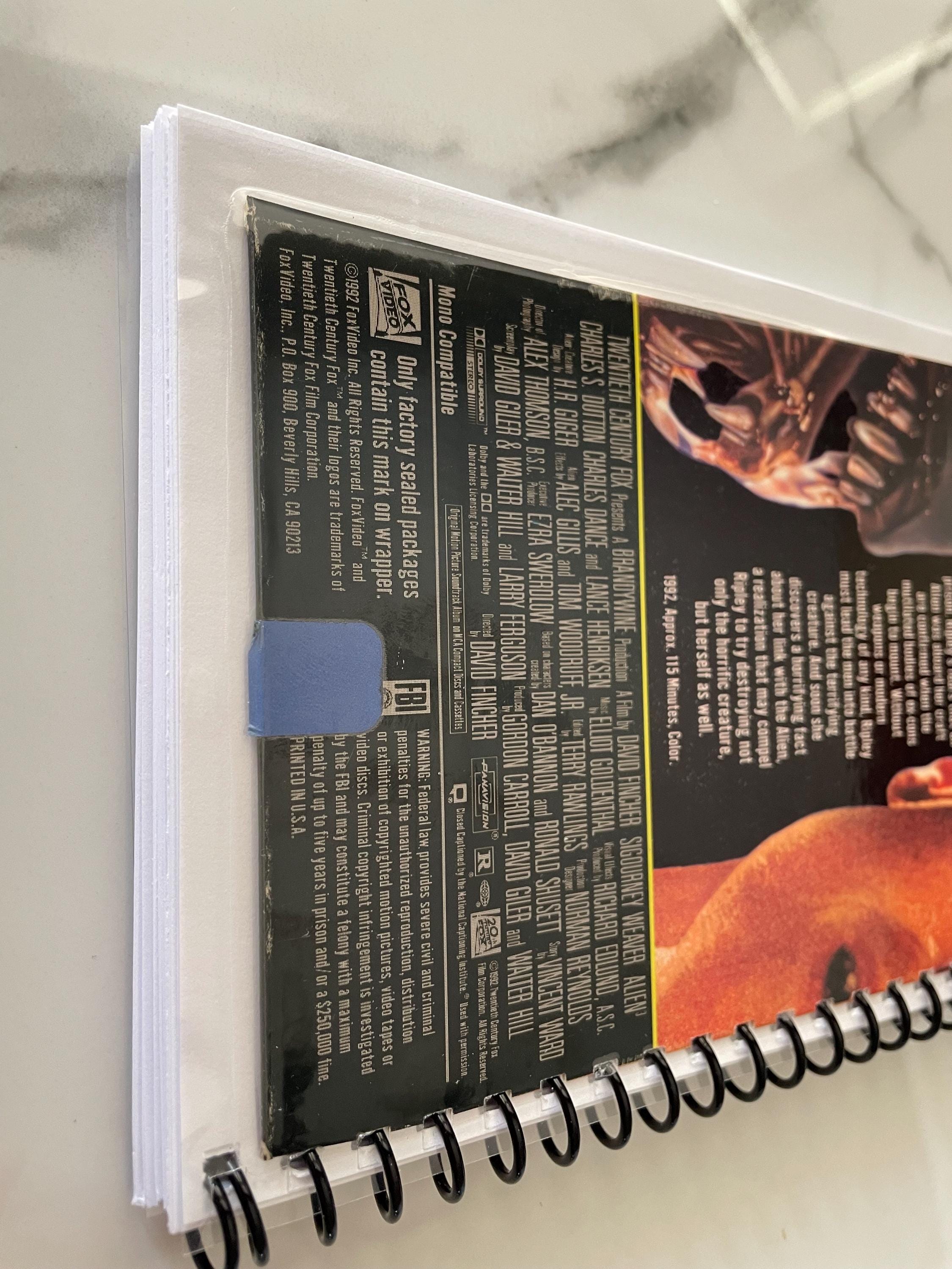 90s Alien 3 Movie VHS Video Upcycled Spiral Bound Notebook Notepad ...