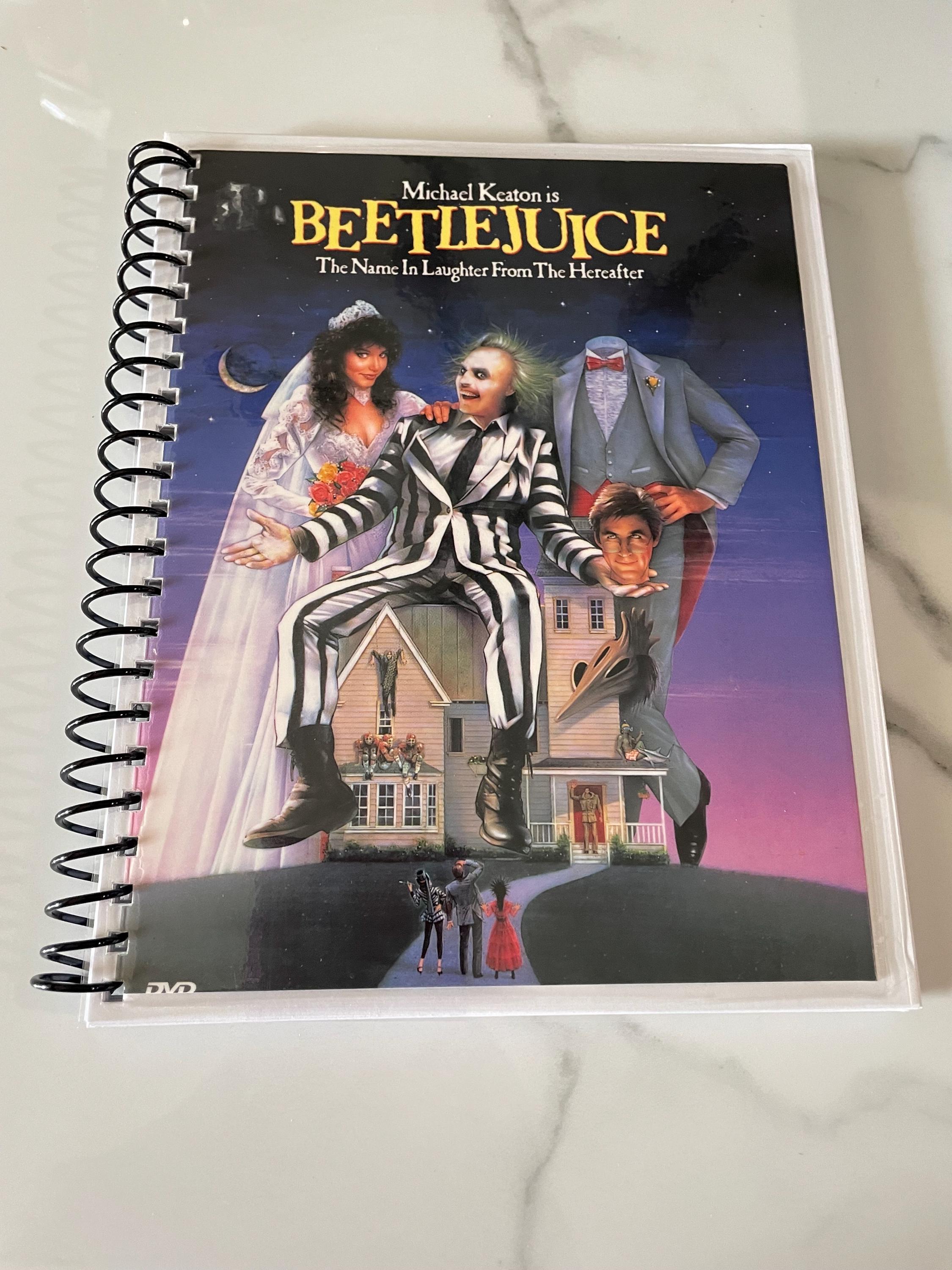 Beetlejuice Movie DVD Upcycled Spiral Bound Notebook Journal Vintage Gift  Ideas 80s Michael Keaton Winona Ryder Catherine O Hara - Etsy